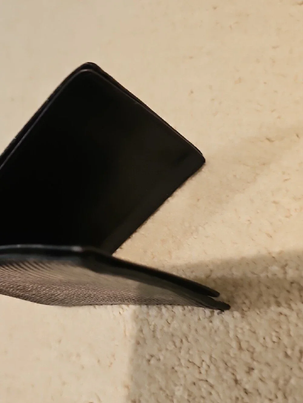 Vintage Mark Cross Lizzard Black Leather Billfold